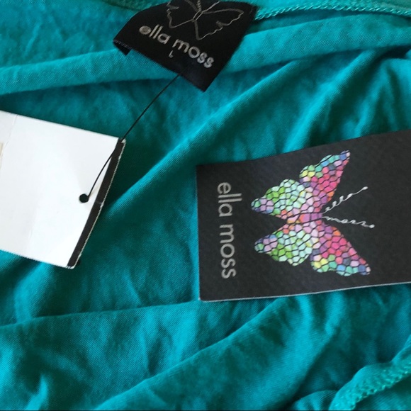 Ella Moss Teal One Shoulder Top - Picture 4 of 6